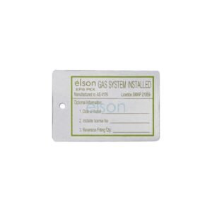 EPS LF CRIMP W&G DUA INSTALLATION ID TAG GAS SYSTEM