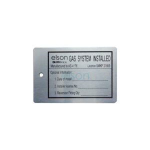 GAS SYSTEM INSTALLTION ID TAG