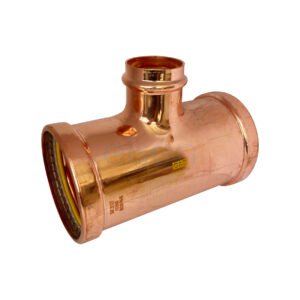 PRESS GAS 100X100X50 NO25 TEE RED