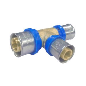 BUSHPEX CRIMP-ON NO27 TEE RED. CEN+END 25x20x20