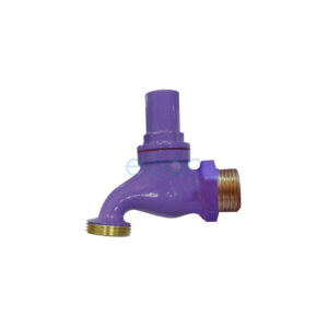 RECYCLED WATER A/V HOSE COCK 5/8" MI BRASS LILAC 60320