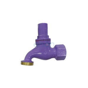 RECYCLED WATER A/V HOSE COCK 5/8" FI BRASS LILAC 60323