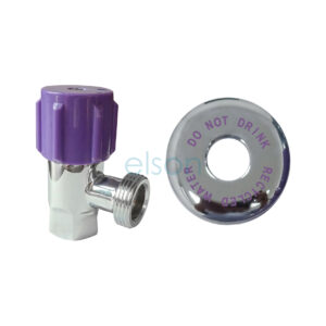 W M COCK 5/8" LILAC W/COVER PLATE CHROME 60327