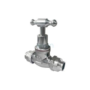 STOP COCK 1/2" TH CP FLARED COMP.
