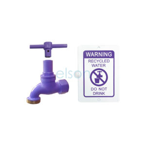 RH RW ANTI-VANDAL HOSE COCK ½” FI BRASS W/KEY & WARNING PLATE