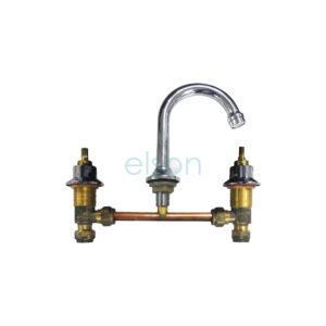 UNSTYLED BASIN SET W/GOOSENECK SPOUT CP 4 STAR