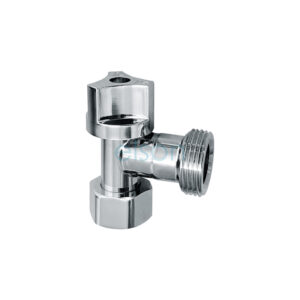 WASHING MACHINE STOP 1/4 TURN W/NRV 3/4" CHROME LOOSE NUT