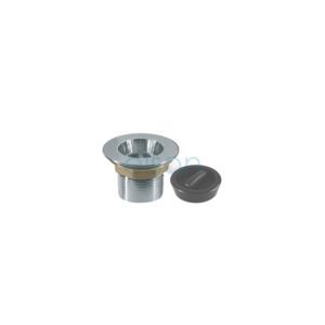 PLUG&WASTE 40x50mm BRS CP W/RUB PLG