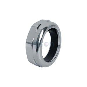 TRAP NUT CHROME & RUBBER OLIVE 40mm
