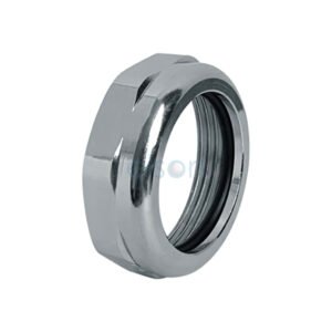 TRAP NUT CHROME & O RING 40mm