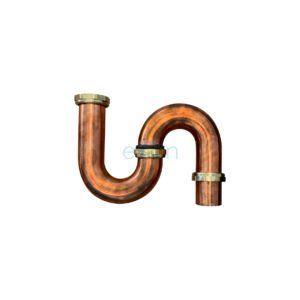 COPPER S TRAP 50mm COPPER FINISH LOOSE NUT