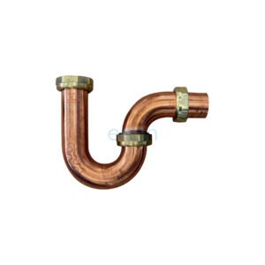 COPPER P TRAP 40mm COPPER FINISH LOOSE NUT
