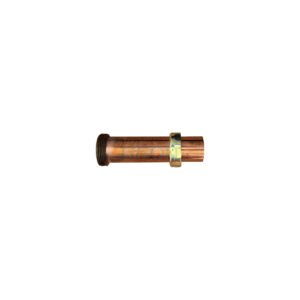 COPPER TRAP EXTENSION W/ NUT & RUB. OLIVE COPPER FINISH 40mmx150mm