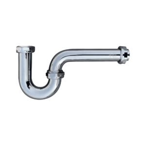 COPPER P TRAP 40mm X 300MM CHROME LOOSE NUT