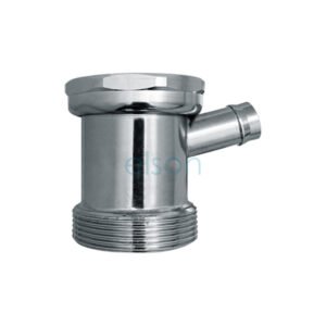 COPPER M&F ADAPTOR CHROME WITH DISH NIPPLE 50mm
