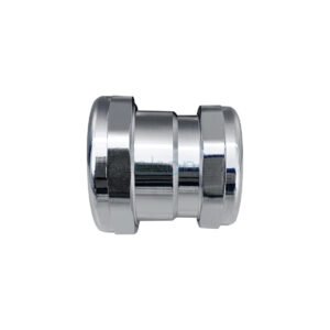 COPPER COMPRESSION STRAIGHT JOINER CU TO PVC 40mm CHROME