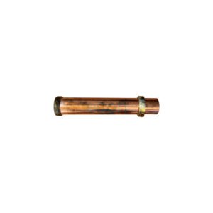COPPER TRAP EXTENSION W/ NUT & RUB. OLIVE COPPER FINISH 50mmx300mm