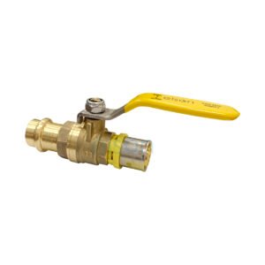 PRESS GAS TO BUSHPEX CRIMP GAS B/V DR BRASS L/H 20mm 72992
