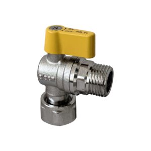 elson 73R RIGHT ANGLE GAS BALL VALVE T HANDLE SWIVEL-FIT G1/2 X G1/2B