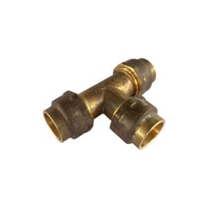TEE CxCxC 25mmFLx25mmFLx25mmFL BRS