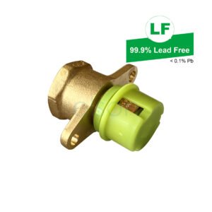 EPS LF CRIMP W&G DUAL NO.2 WING BACK CONNECTOR LF DR BRASS 16mm x Rp1/2 FI