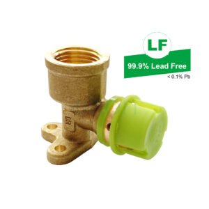 EPS PEX CRIMP W&G DUAL NO.15BP ELBOW LEAD FREE BRASS 16mmx15mm FI