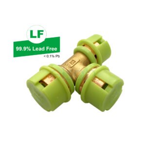 EPS PEX CRIMP W&G DUAL NO.26 TEE REDUCED LEAD FREE BRS 20x16x20mm(16mmCEN)