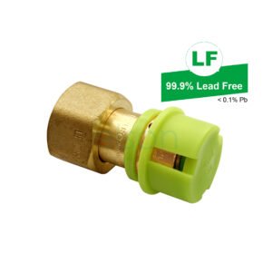 EPS LF CRIMP W&G DUAL NO.62 STRAIGHT TAP CONN FLAT BRASS 16mm x G1/2 L/NUT