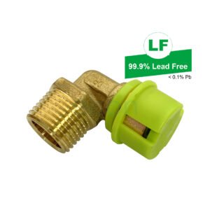 EPS PEX CRIMP W&G DUAL NO.13 ELBOW LEAD FREE BRASS 16mmx15mm MI