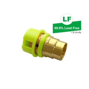 EPS PEX CRIMP W&G DUAL CONNECTING BARB MALE LEAD FREE BRASS 16mm