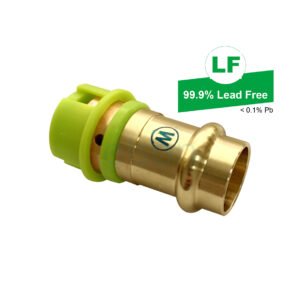 ADAPTOR WATER elson LF PRESS DN20 X EPS LF CRIMP 20mm LF DR BRASS