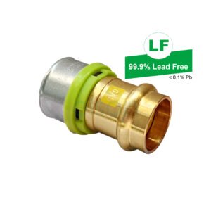 ADAPTOR GAS elson LF PRESS DN25 X EPS LF CRIMP 32mm LF DR BRASS