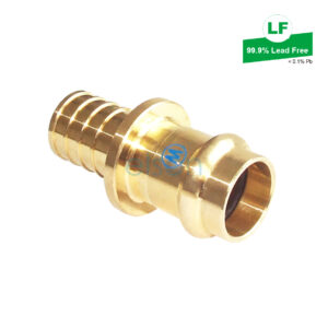 ADAPTOR elson LF PRESS DN20 X BUSHPEX PULL-ON 25mm LF DR BRASS