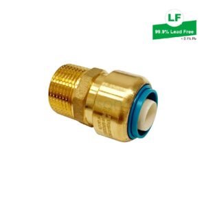EPS LF PUSH-FIT NO.3 STRAIGHT CONNECTOR LF DR BRASS 25mm x R1 MI