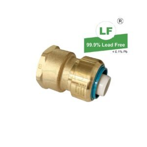 EPS LF PUSH-FIT NO.2 STRAIGHT CONNECTOR LF DR BRASS 25mm x Rp1 FI