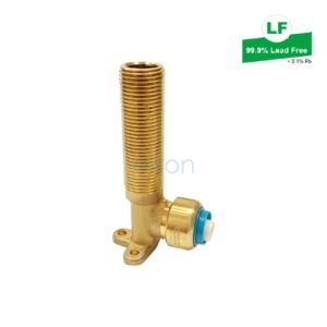 EPS PEX PUSH-FIT NO.19BP ELBOW LEAD FREE BRASS 16mm x 15mm MI 100mm LONG