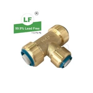 EPS LF PUSH-FIT NO.25 TEE REDUCED CENTRE LF DR BRASS 25 x 25 x 20mm centre