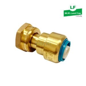 EPS PEX PUSH-FIT NO.62 STRAIGHT TAP CONN CONE LF BRASS 20mm x 20mm FI NUT