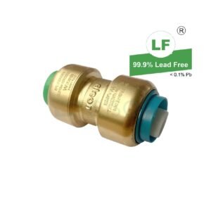ADAPTOR SDR9 PEX 16mm X EPS LF PUSH-FIT 16mm LF DR BRASS