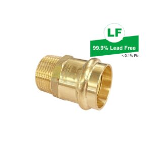 LF PRESS GAS NO.3 ADAPTOR LF DR BRASS DN32 x R1 MI