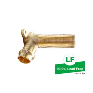 LF PRESS GAS NO.19BP ELBOW LF DR BRASS DN20 x G3/4B MI 95MM