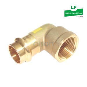 LF PRESS GAS NO.14 ELBOW LF DR BRASS DN20 x Rp3/4 FI