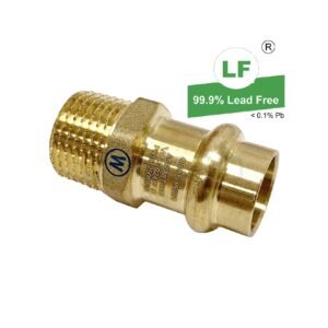 PRESS WATER NO.3 ADAPTOR LF DR BRASS DN18 (5/8") x R1/2 MI