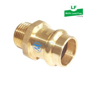 LF PRESS WATER NO.3 ADAPTOR LF DR BRASS DN40 x R11/2 MI