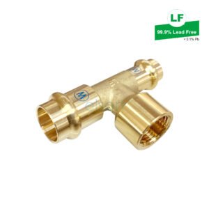 LF PRESS WATER TEE LF DR BRASS DN20XDN15XRp1/2 FI