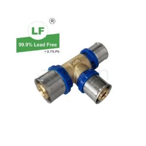LF BUSHPEX CRIMP-ON NO27 TEE RED. CEN+END 25x20x20