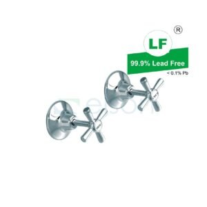LF EASY CLEAN WALL STOPS (PAIR) CHROME