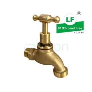 LF HOSE COCK 1/2" TH RB HEAVY DUTY