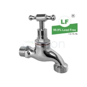 LF HOSE COCK 1/2" TH CP