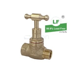 LF STOP COCK 1/2" TH RB M/F